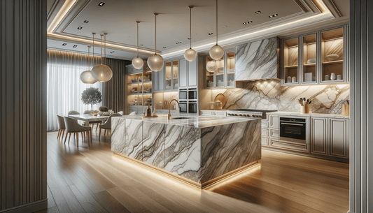 Taj Mahal Quartzite Matching Backsplash Ideas for Luxury Spaces - Zicana Boutique