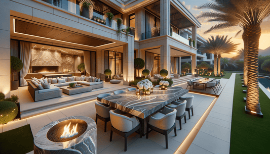 Taj Mahal Quartzite Outdoor Elegance for Luxurious Living Spaces - Zicana Boutique