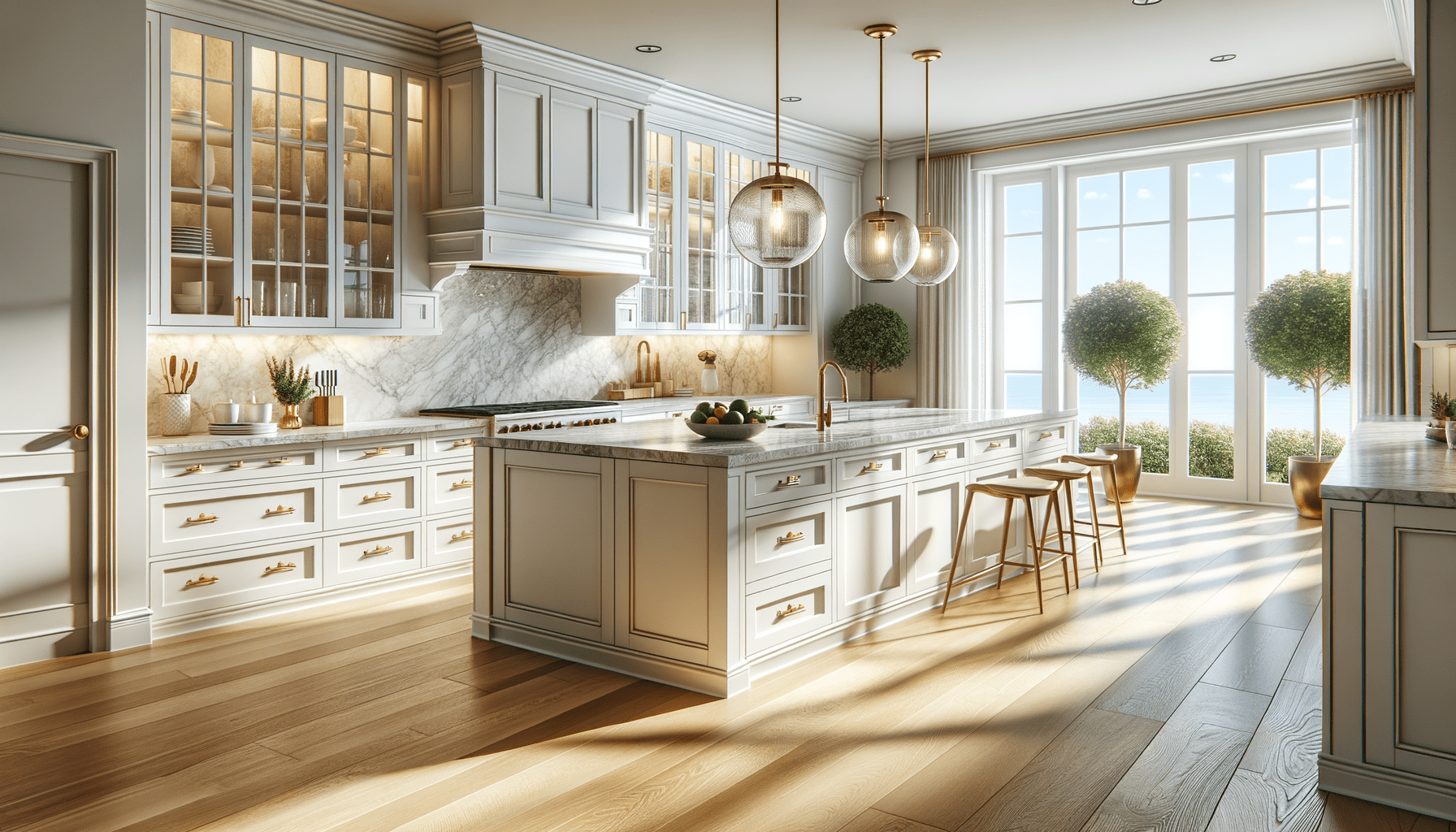 Taj Mahal Quartzite Photos with White Cabinets Design Ideas – Zicana ...