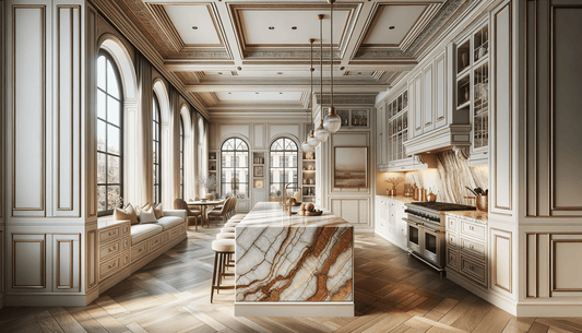 Taj Mahal Quartzite Rust Elegance for Timeless Interiors - Zicana Boutique