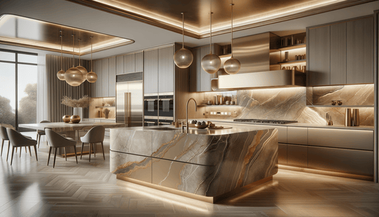 Taj Mahal Quartzite Satin Finish Elegance for Luxe Spaces - Zicana Boutique