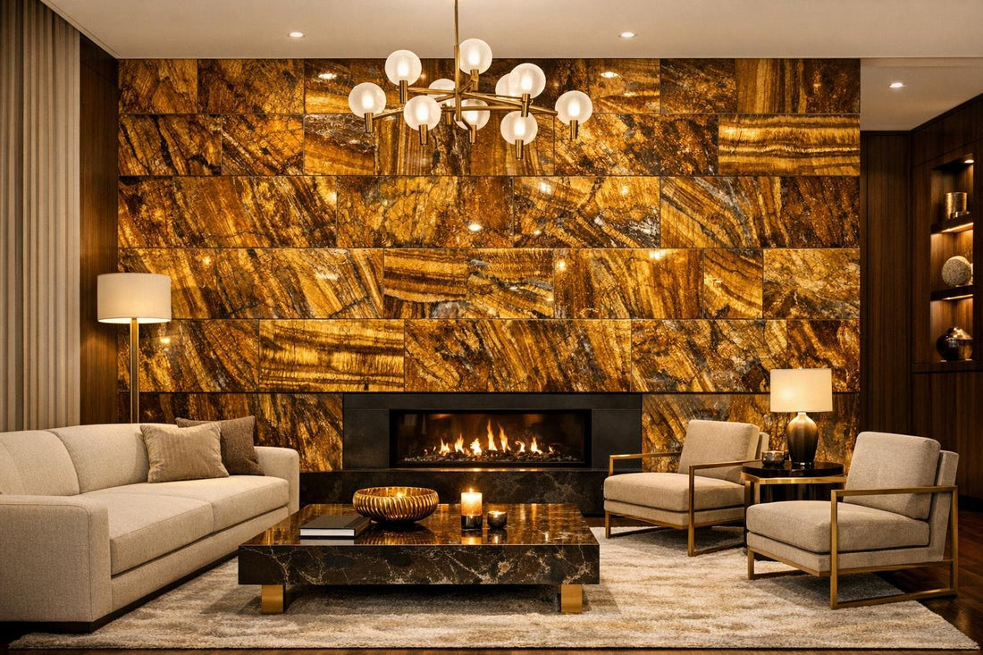 Tiger Eye Gold Gemstone: Elevate Spaces with Zicana Boutique - Zicana Boutique