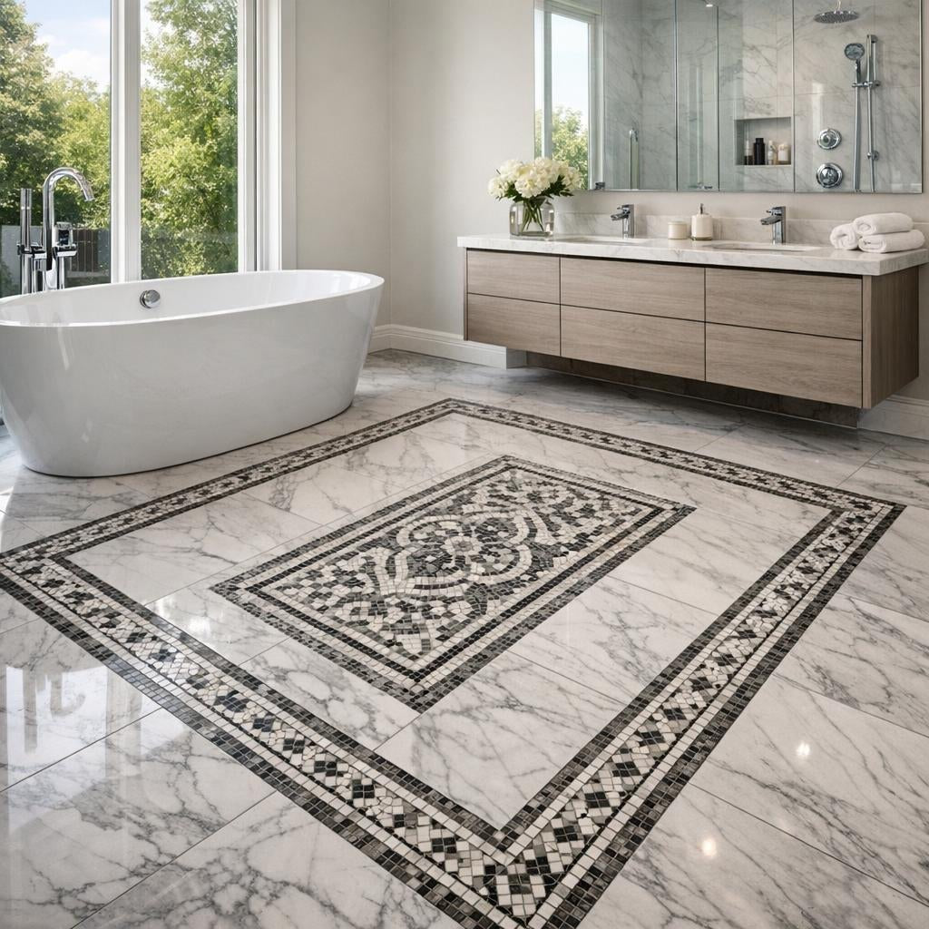Tile Bathroom Floors Ideas for Stylish, Durable Designs - Zicana Boutique