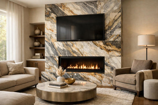 Tile Fireplace Ideas: Enhance Elegance with Zicana's Unique Stones - Zicana Boutique