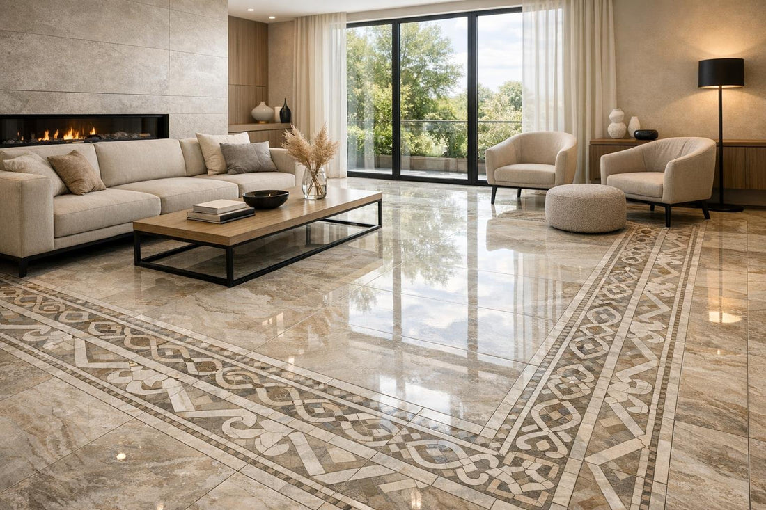 Tile Floor Living Room: Enhance Elegance and Durability - Zicana Boutique