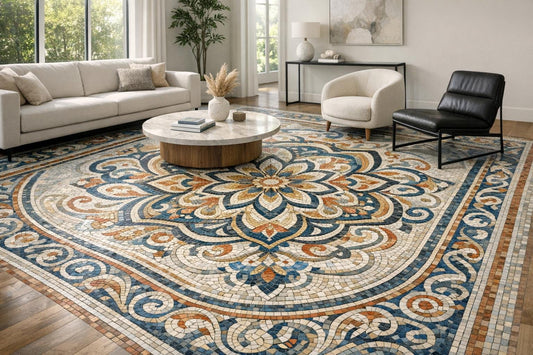 Tile Mosaic Flooring: Elevate Spaces with Artistic Precision - Zicana Boutique