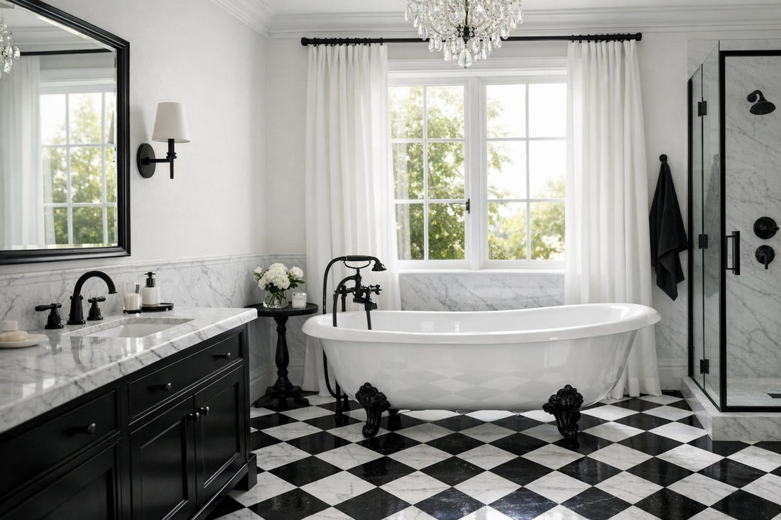 Timeless Black and White Decor: Elevate Your Bathroom Design - Zicana Boutique