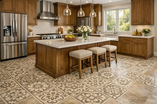Timeless Ceramic Floor Tile for Elegant Kitchen Designs - Zicana Boutique