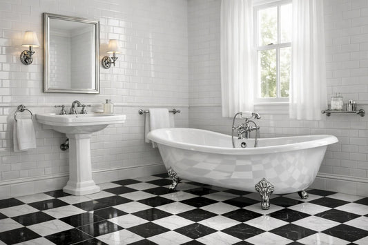 Timeless Elegance: Black and White Bathroom Tiles Guide - Zicana Boutique
