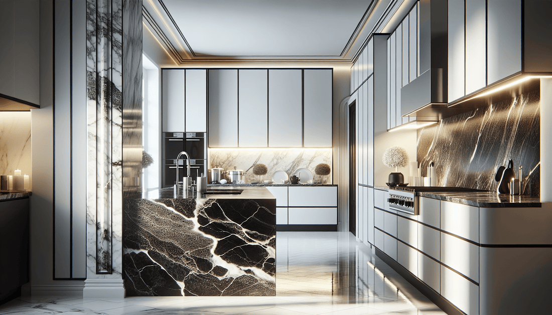 Timeless Elegance: Black and White Granite Countertops Guide - Zicana Boutique