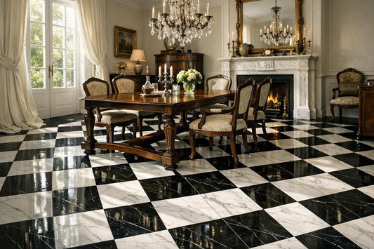 Timeless Elegance: Black and White Tiles Floor Guide - Zicana Boutique