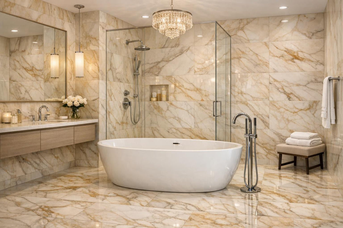 Timeless Elegance with Calacatta Oniciatta Marble Tile at Zicana - Zicana Boutique