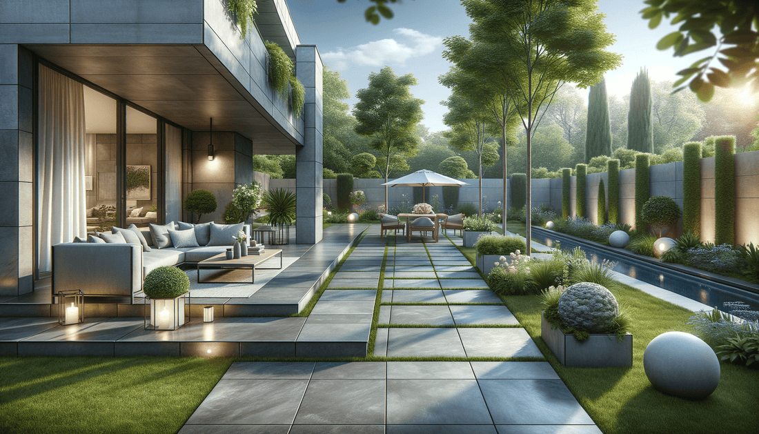 Transform Outdoor Spaces with Grey Porcelain Slabs for Garden - Zicana Boutique