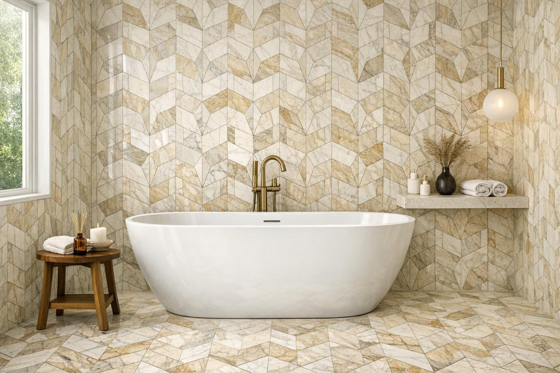 Transform Spaces with Avelis Toscano Marble Tiles - Zicana - Zicana Boutique