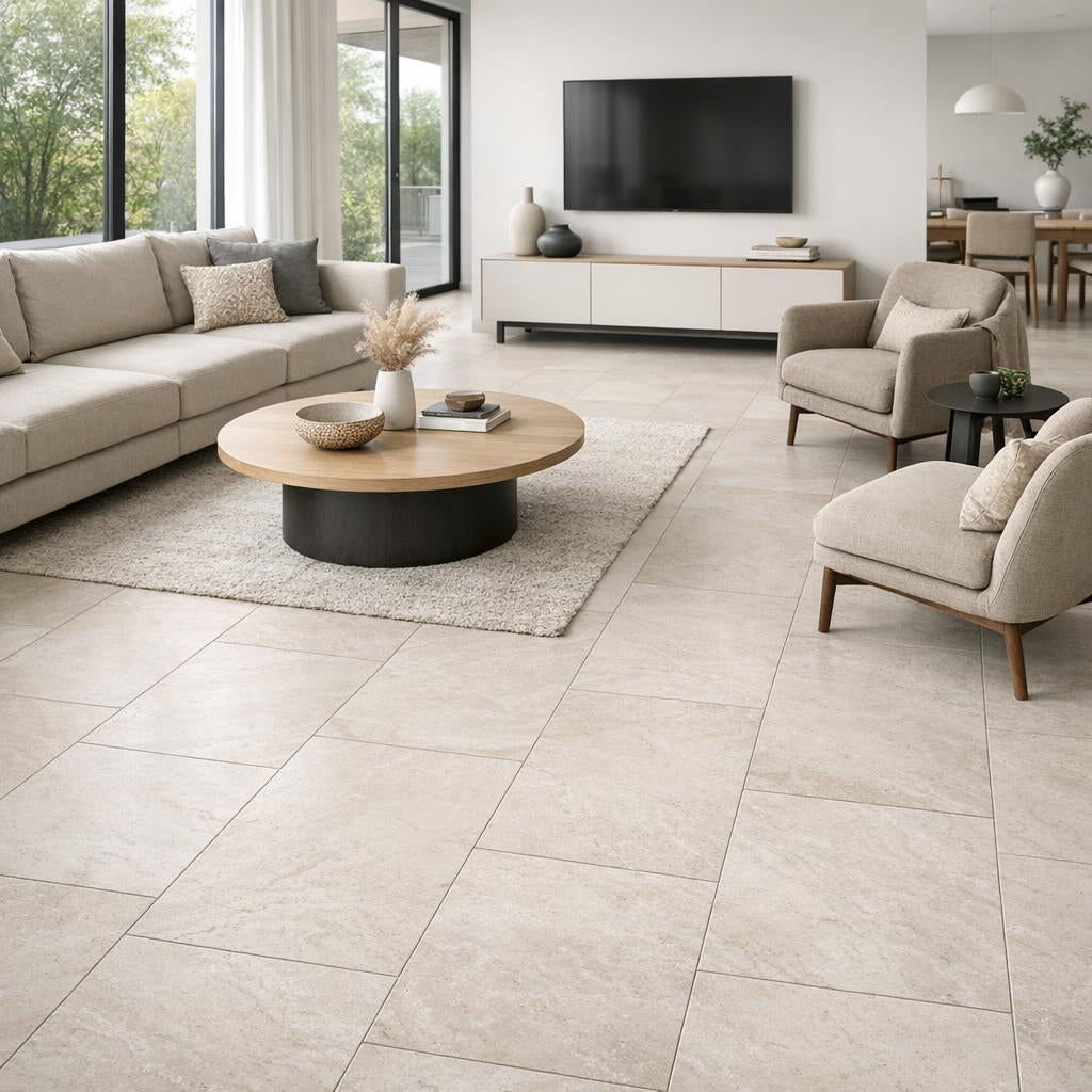 Transform Spaces with Bianco Perlino Brushed Marble Tile - Zicana Boutique