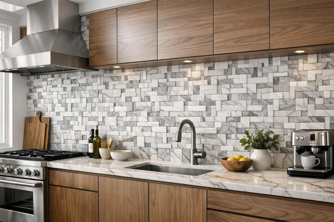 Transform Spaces with Callan 3D StrataStone Mosaic Tiles - Zicana Boutique