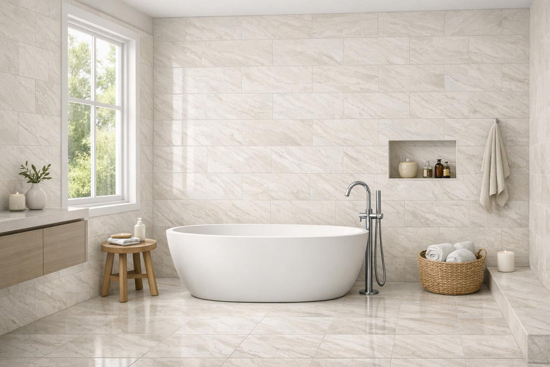 Transform Spaces with Canyonland White Tile Artistic Tile - Zicana Boutique
