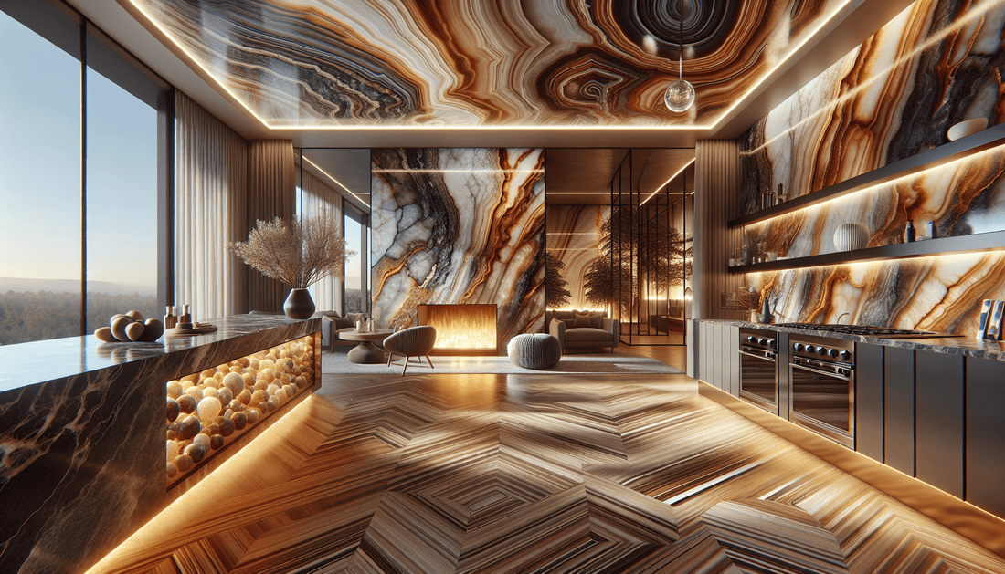 Transform Spaces with Exquisite Slabs of Zicana Onyx - Z Boutique by Marble Couture