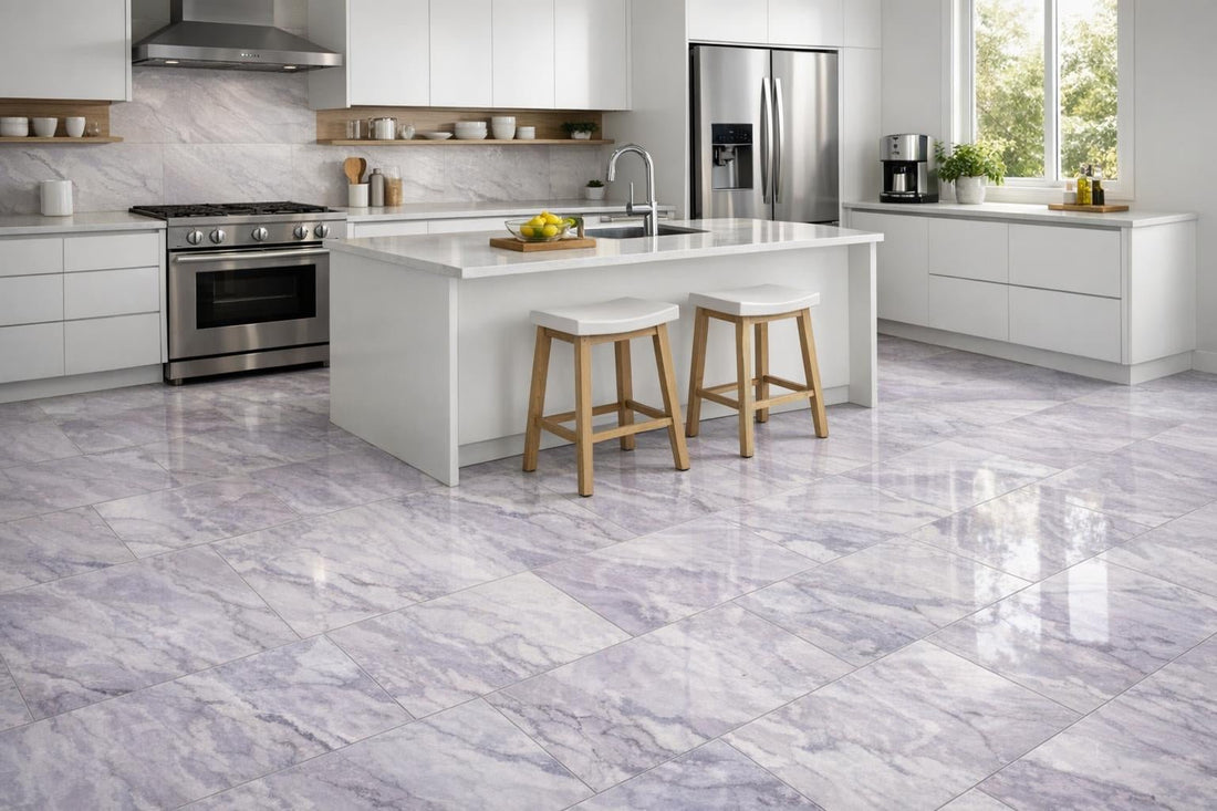 Transform Spaces with Lilac Marble Field Tile 12"x24" - Zicana Boutique