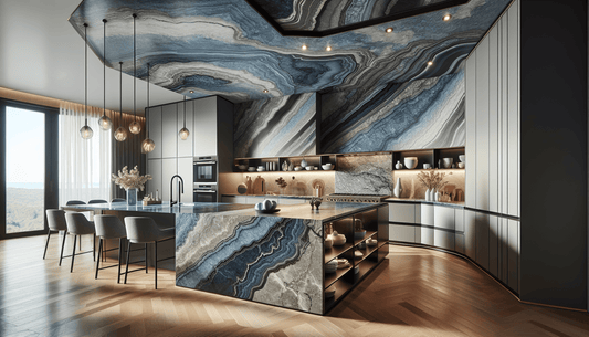 Transform Spaces with Luxurious Blue Quartzite Countertops from Zicana - Z Boutique by Marble Couture