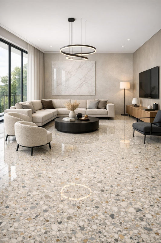 Transform Spaces with Luxurious Floor Terrazzo Tiles - Zicana Boutique
