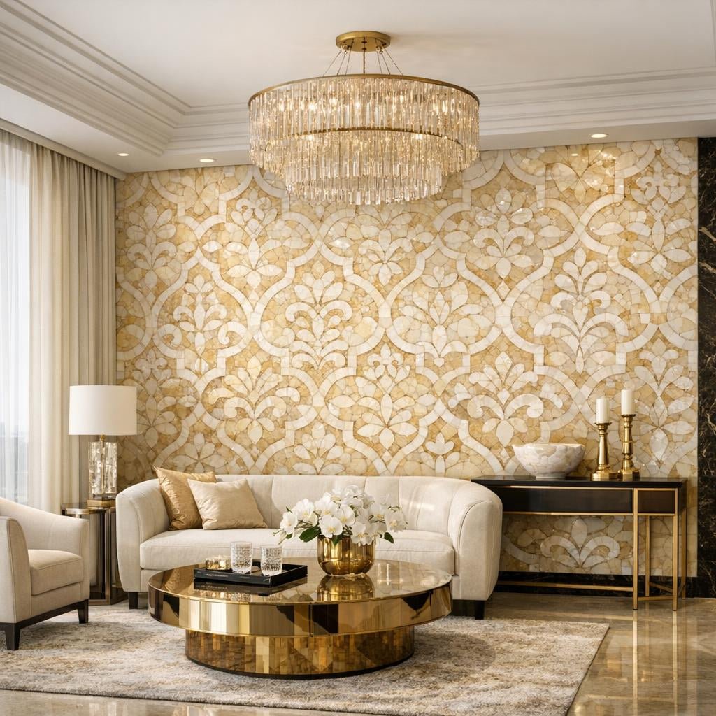 Transform Spaces with Palazzo Ducale Vanilla Onyx Mosaic - Zicana Boutique