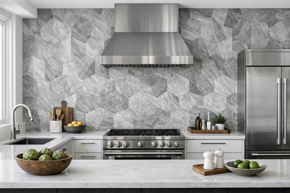 Transform Spaces with Stingray Smoke Limestone Artistic Tile - Zicana Boutique