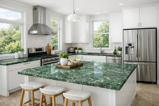 Transform Spaces with Verde Peak Wilsonart Stone Solutions - Zicana Boutique