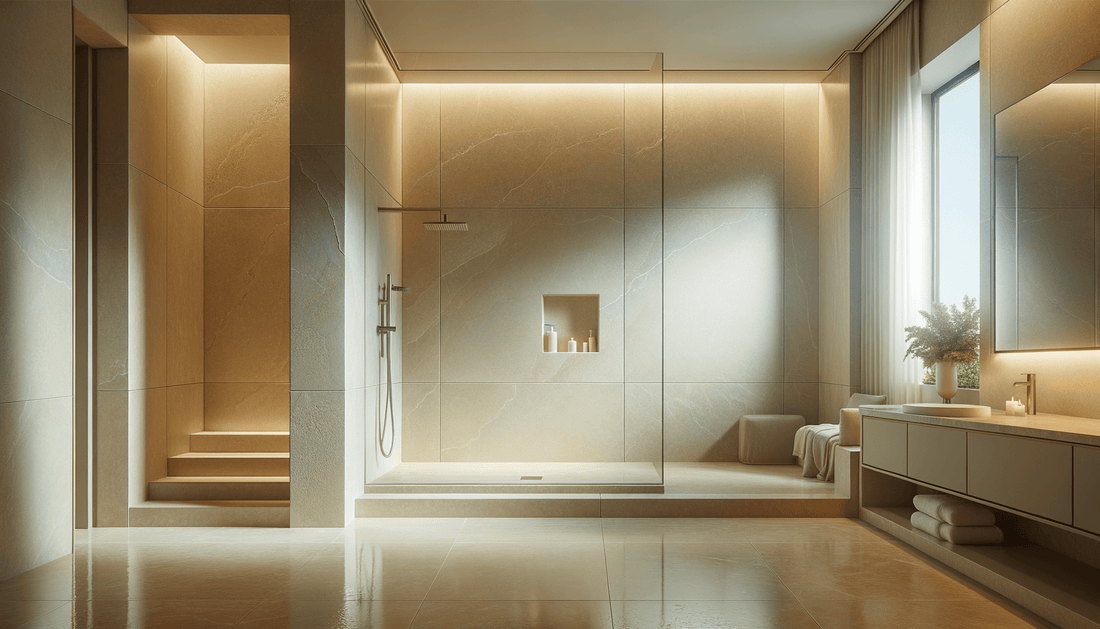 Transform Spaces with Z-Boutique's Limestone Shower Walls - Zicana Boutique