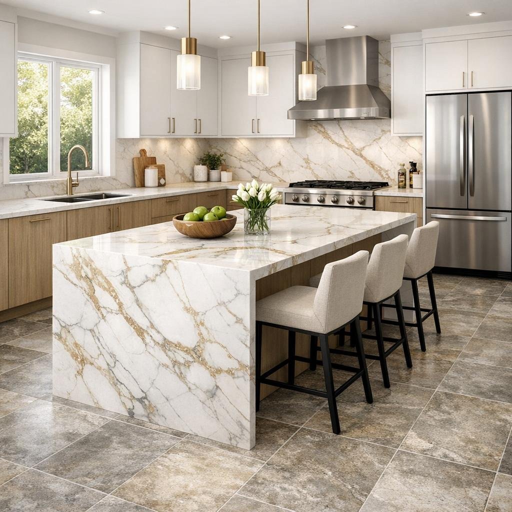 Transform Tile Hardwood Floors into Elegant Stone Masterpieces - Zicana Boutique