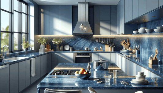 Transform Your Kitchen with Blue Quartz Countertops - Z Boutique by Marble Couture