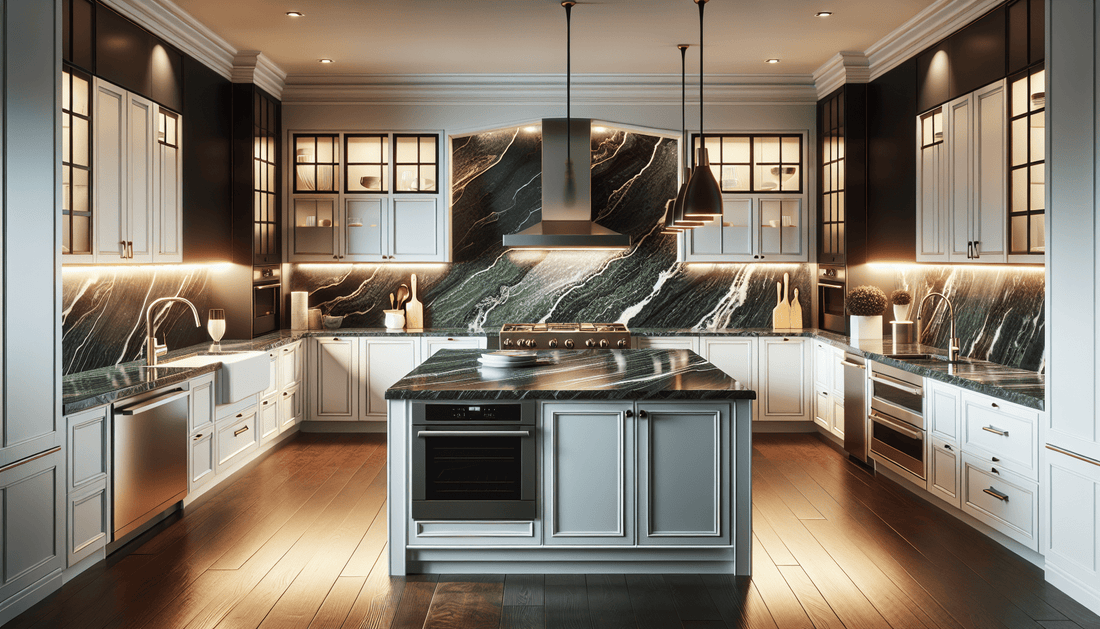 Transform Your Kitchen with Luxurious Dark Green Granite Countertops - Zicana Boutique