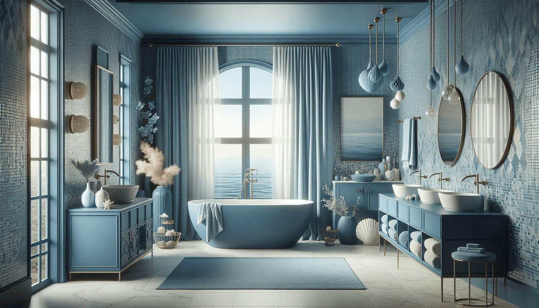 Transform Your Space: 6 Blue Bathroom Ideas for Serene Retreats - Z Boutique by Marble Couture