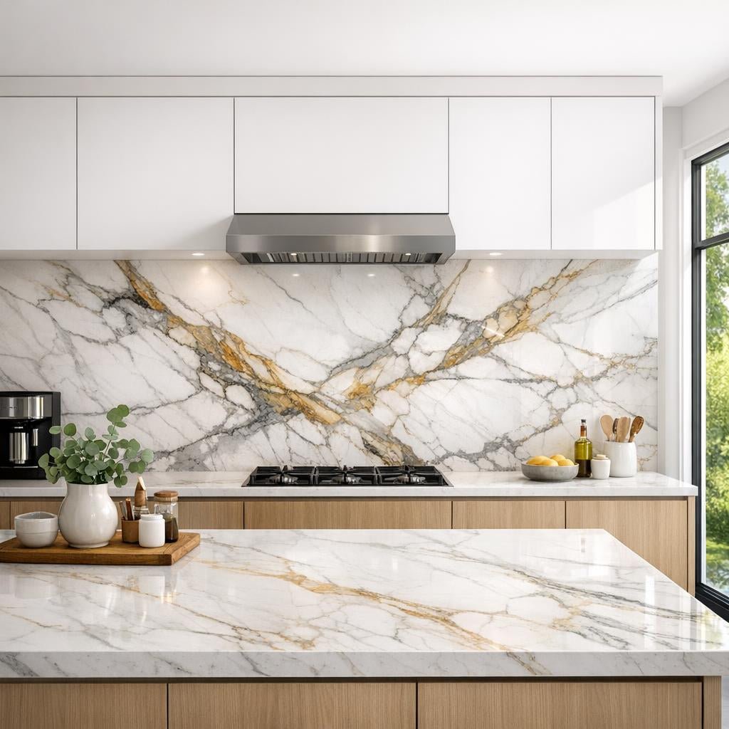 Transform Your Space: Marble as Backsplash Artistry - Zicana Boutique