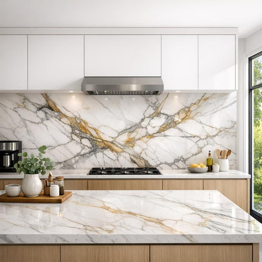 Transform Your Space: Marble as Backsplash Artistry - Zicana Boutique
