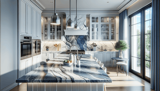 Transform Your Space with Blue White Granite Countertops - Z Boutique by Marble Couture