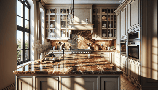 Transform Your Space with Brown Granite Kitchen Countertop - Z Boutique by Marble Couture