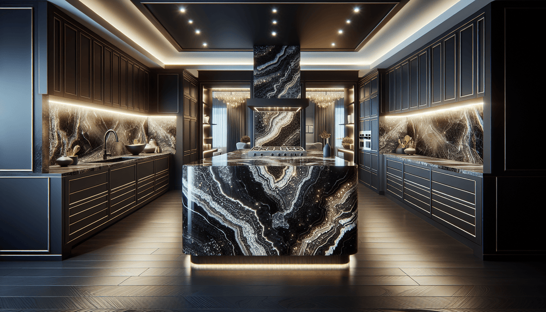 Transform Your Space with Cosmic Black Granite Slabs - Z Boutique by Marble Couture