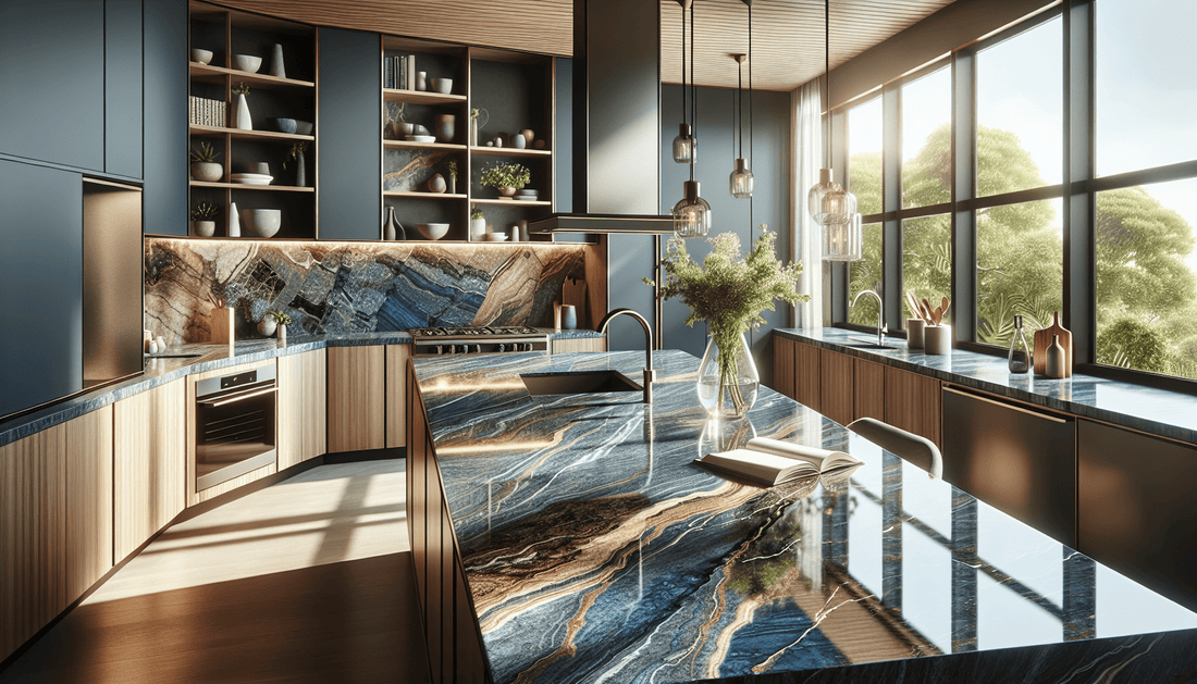 Transform Your Space with Elegant Blue Granite Countertops from Zicana - Z Boutique by Marble Couture