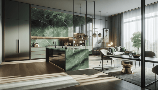 Transform Your Space with Elegant Green Quartz Slabs - Z Boutique by Marble Couture