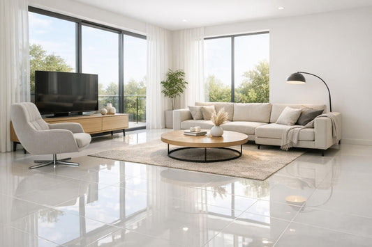 Transform Your Space with Elegant White Tile Floors - Zicana Boutique