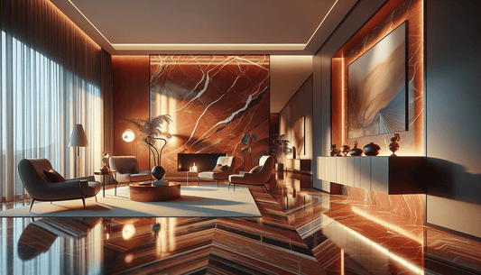 Transform Your Space with Exquisite Red Marble Slabs Décor - Z Boutique by Marble Couture