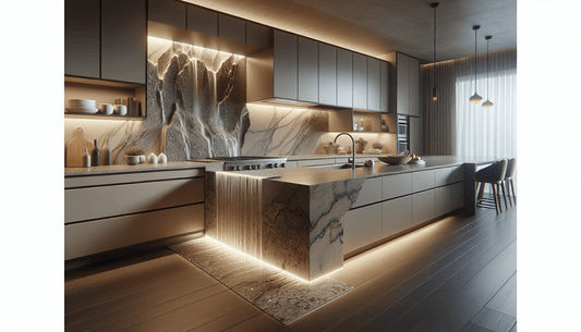 Transform Your Space with Granite Countertop Waterfall Elegance - Z Boutique by Marble Couture
