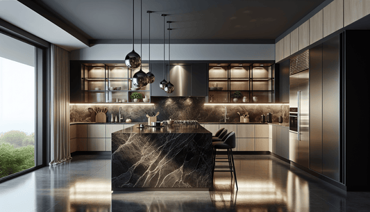 Transform Your Space with Leathered Black Granite Countertops - Z Boutique by Marble Couture