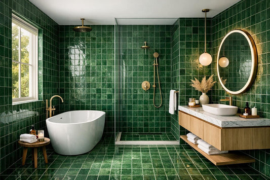 Transform Your Space with Luxurious Bathroom Green Tile - Zicana Boutique