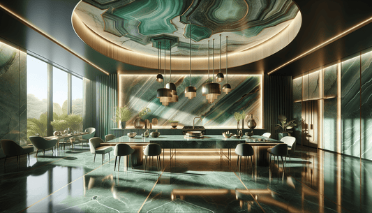 Transform Your Space with Luxurious Green Onyx Slabs - Z Boutique by Marble Couture