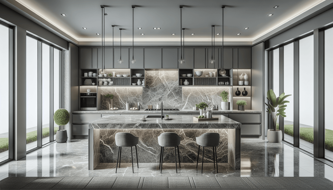 Transform Your Space with Luxurious Grey Granite Slabs - Z Boutique by Marble Couture