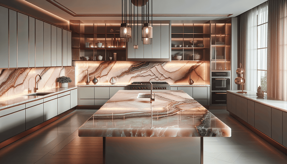 Transform Your Space with Pink Onyx Countertops: A Luxurious Upgrade - Zicana Boutique