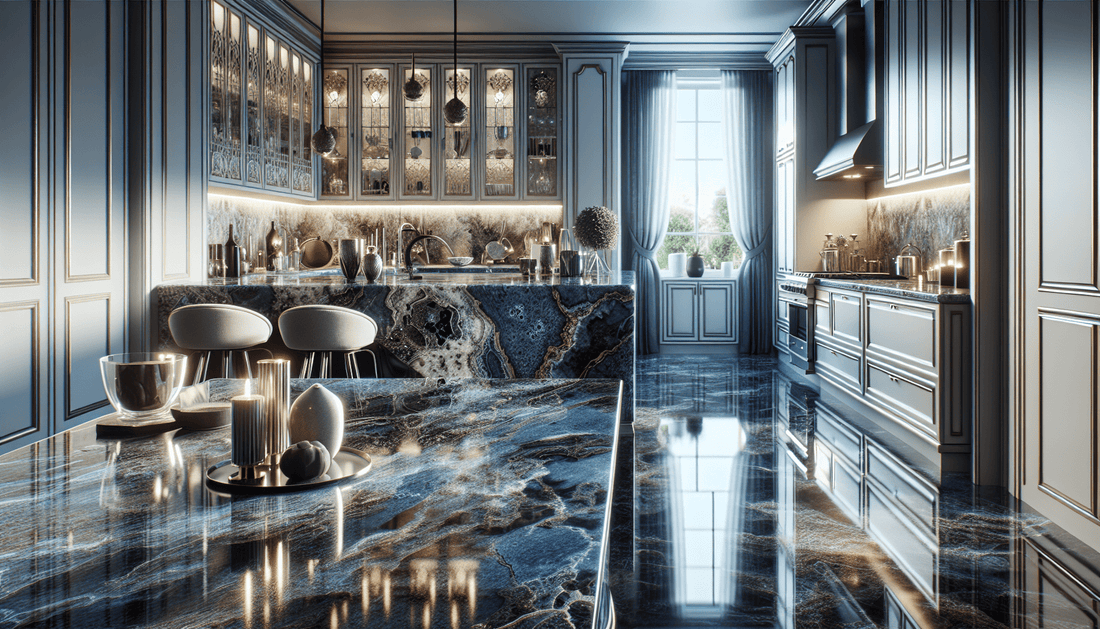 Transform Your Space with Stunning Granite Blue Countertops - Z Boutique by Marble Couture