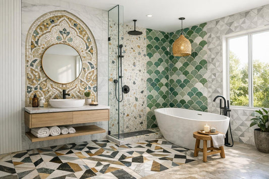 Transform Your Space with Unique Bathroom Tile Designs - Zicana Boutique